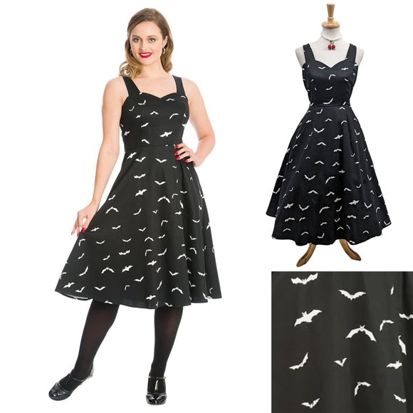 Banned Dresses & Skirts - Banned Apparel Drive 'Em Batty Dress in Black